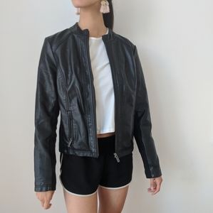 Black Leather Jacket from The Limited